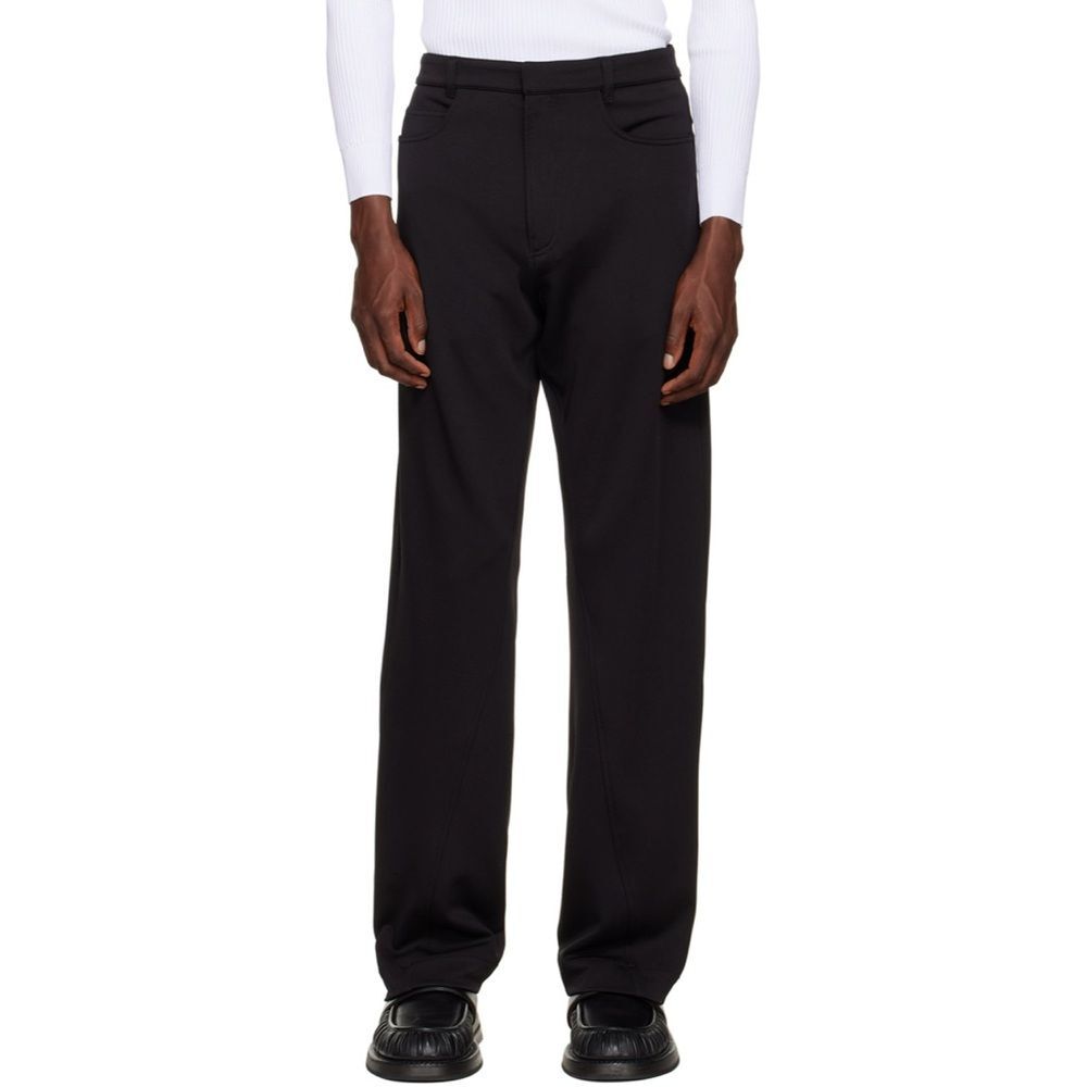 Bianca Saunders Men’s Black Skinny Trousers Size Medium